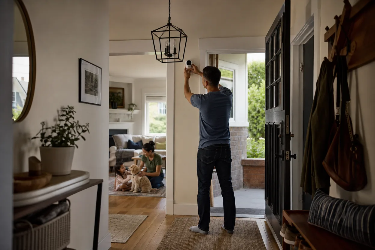Home scene for A Privacy-First Checklist for Setting Up a Home Camera