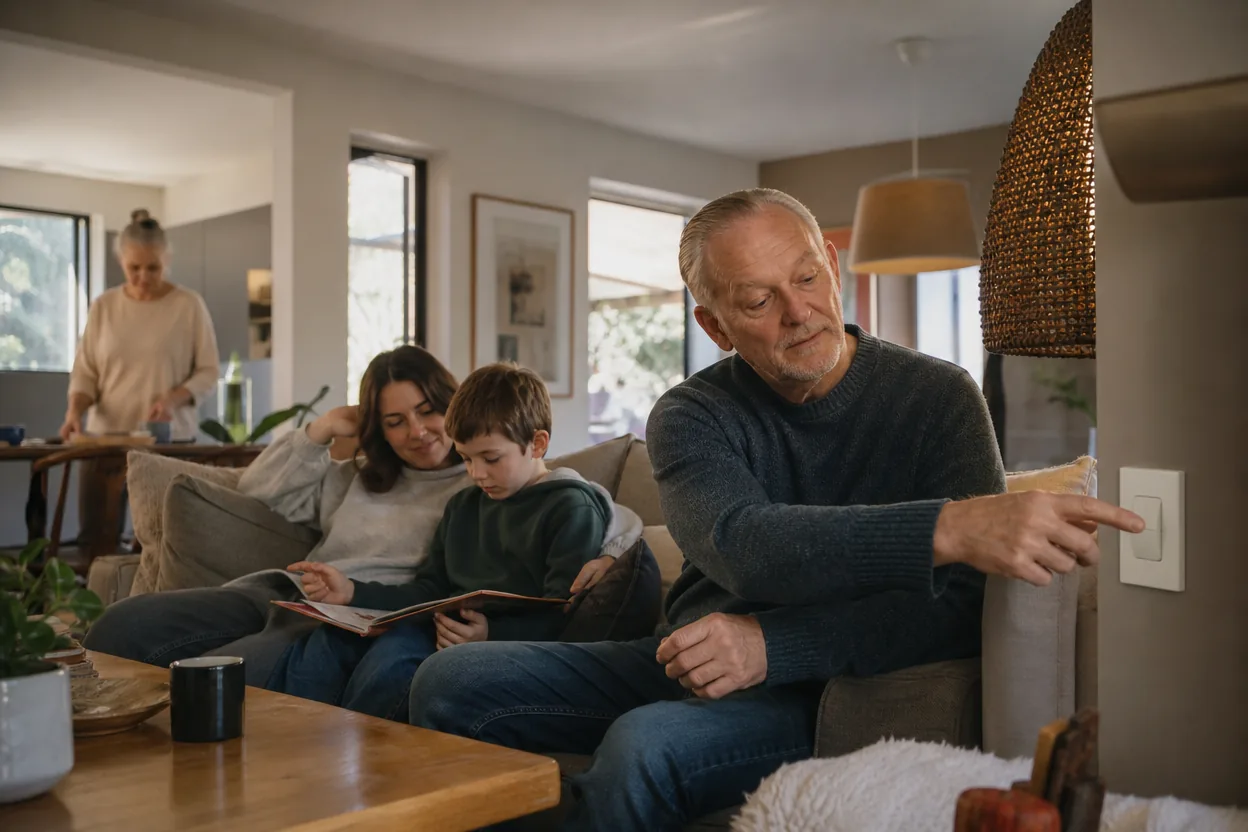 Home scene for Smart Lighting for People Who Do Not Want Another Phone App