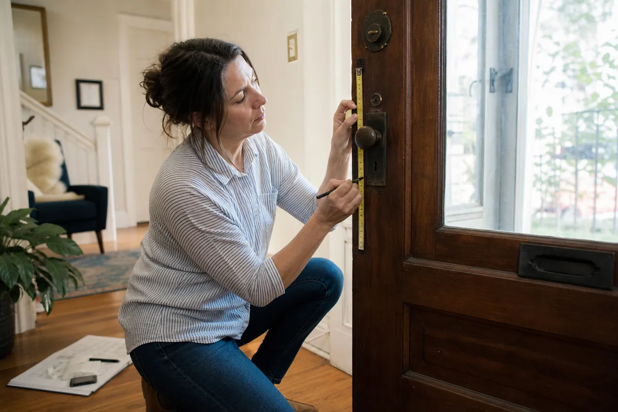 Home scene for Will a Smart Lock Fit an Older Door? Measure Before You Shop