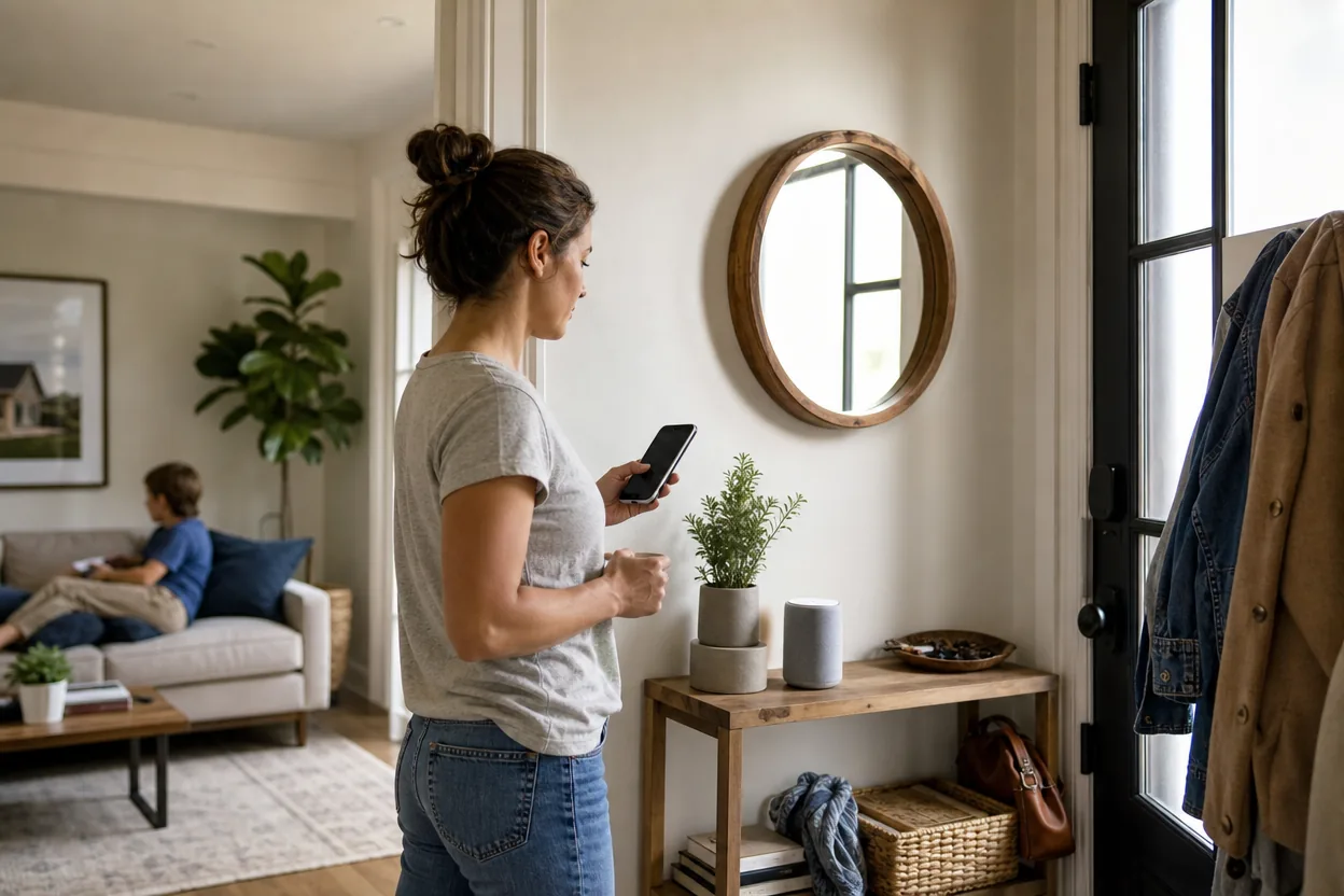 Home scene for Check Smart-Lock Compatibility Before Building a Connected Entry Routine